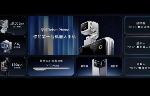 9999元起！全球首款机器人手机荣耀Robot Phone发布