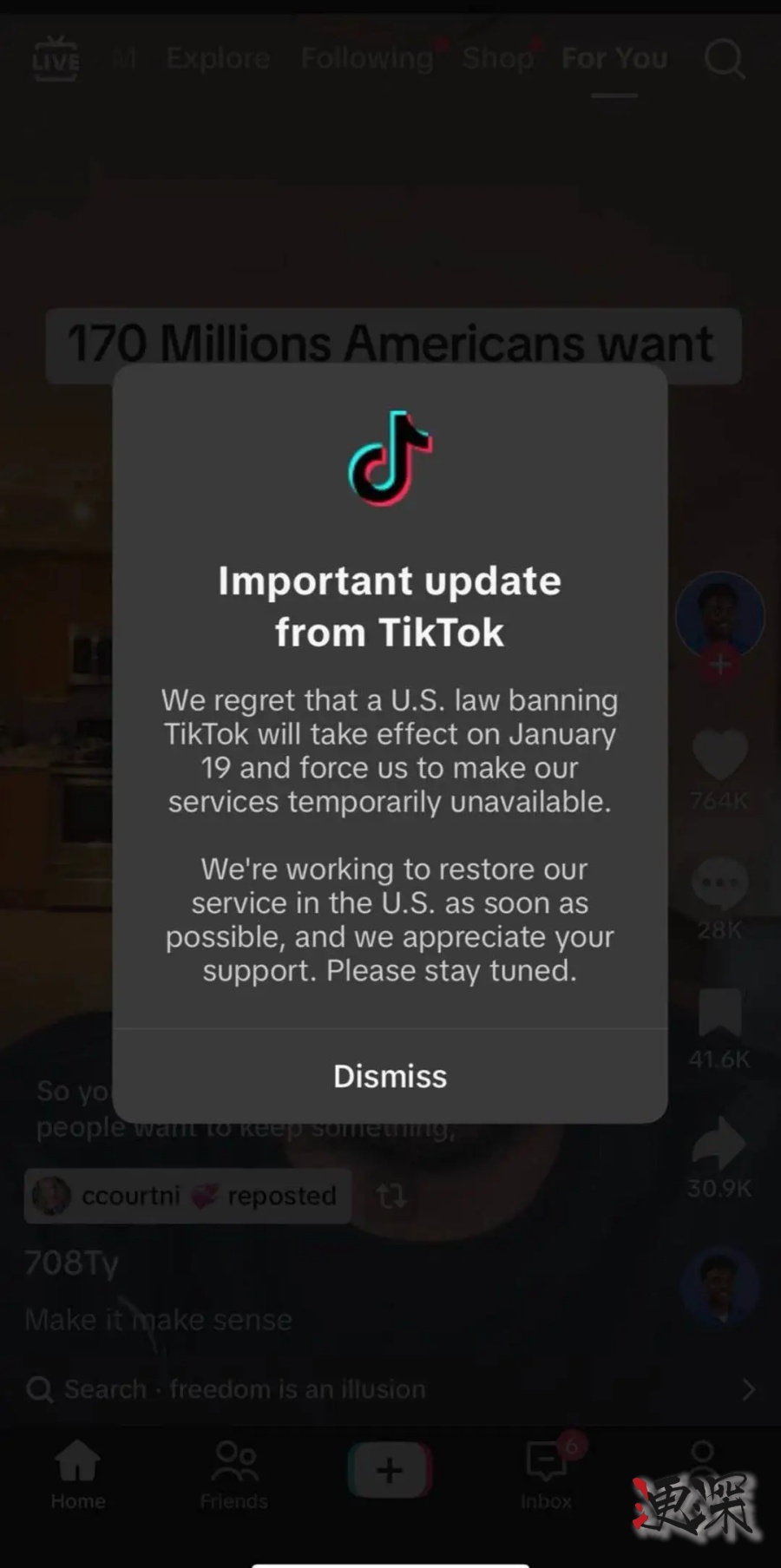 TikTok 在美停止服务，美区 iOS、安卓已下架-第3张图片.jpg